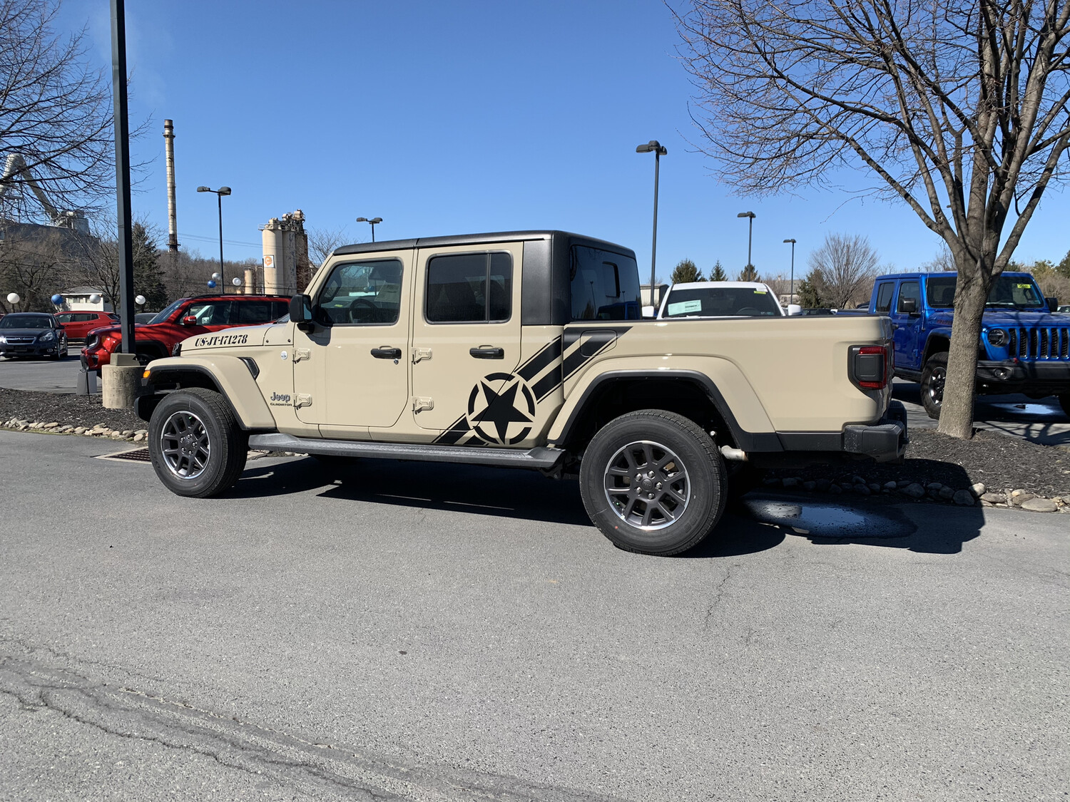 Jeep Gladiator JT Large Star/Bar Vinyl Graphics