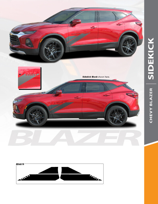 2019 - Up Chevy Blazer "Sidekick" Side Graphics