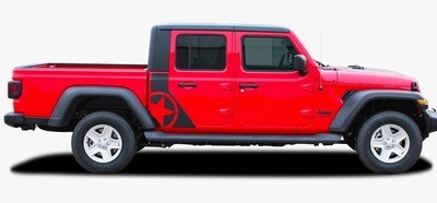 2020 - Up Jeep Gladiator JT Omega Body-Side Star Graphics