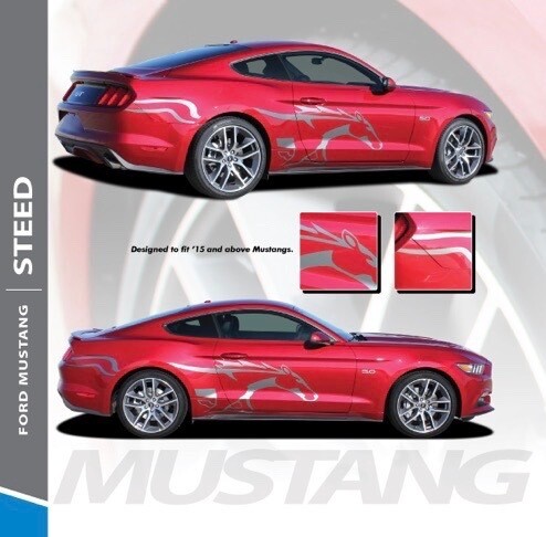 2015 - Up Mustang Steed Side Pony Graphics