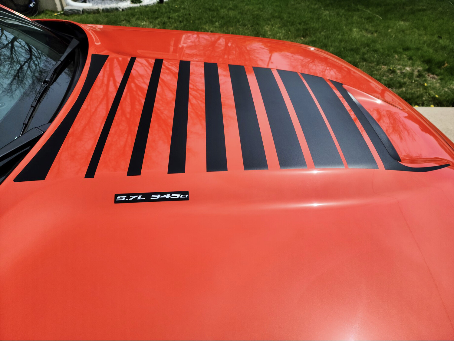2015 - up Dodge Challenger SRT Hellcat Scat Pack RT GT Hood Blackout Graphics