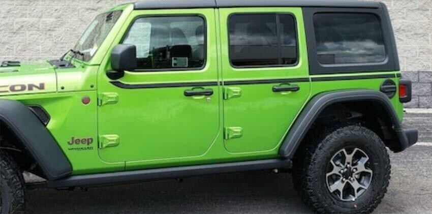 2018 - UP Jeep Wrangler JL 4 Door JLU Upper Body Side Stripes