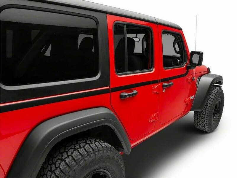 2018 - UP Jeep Wrangler JL 4 Door JLU Upper Body Side Stripes