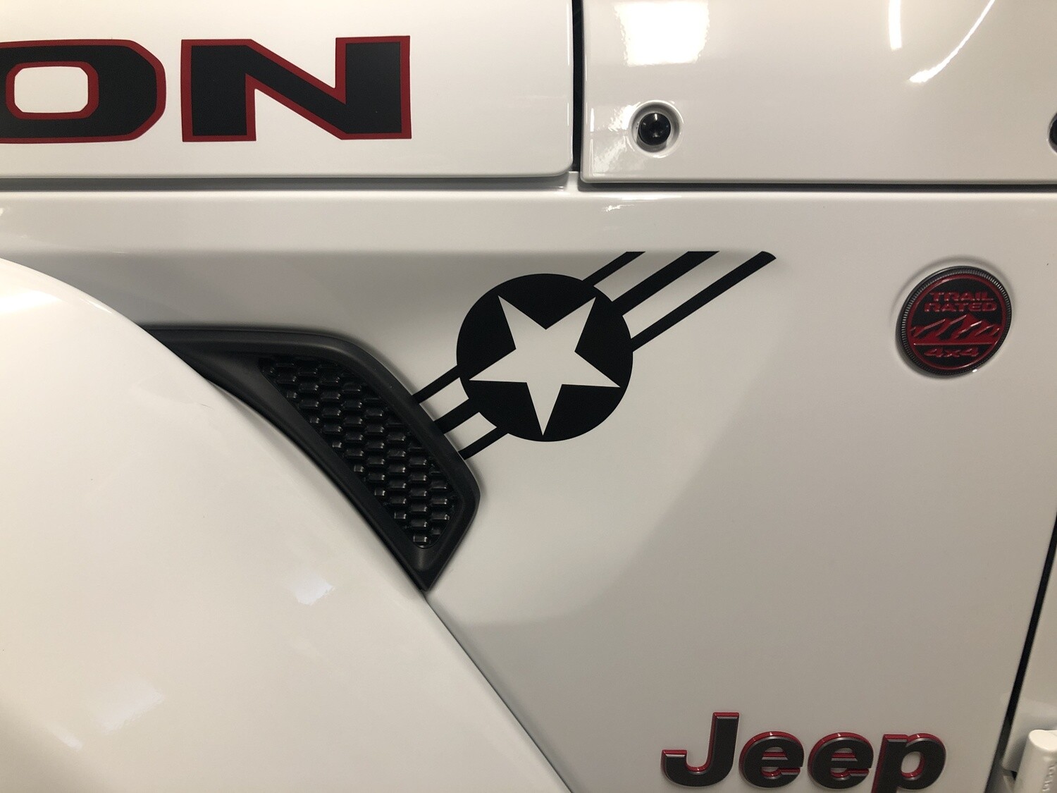 2018 - up Jeep Gladiator JT Wrangler JL JLU Gravity Style Fender Vent Blackout Vinyl Graphics