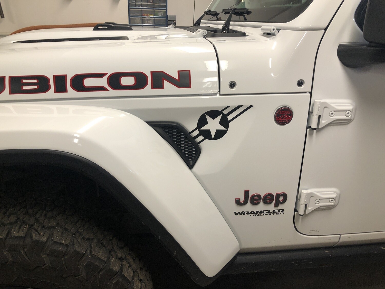 2018 - up Jeep Gladiator JT Wrangler JL JLU Gravity Style Fender Vent Blackout Vinyl Graphics