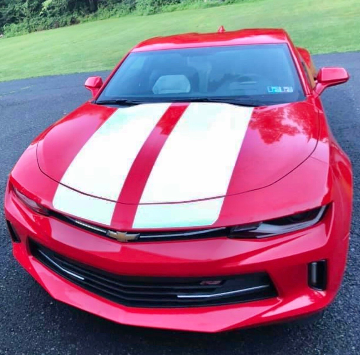 2016 - 2018 Camaro V6 Coupe Factory Style Rally Stripes