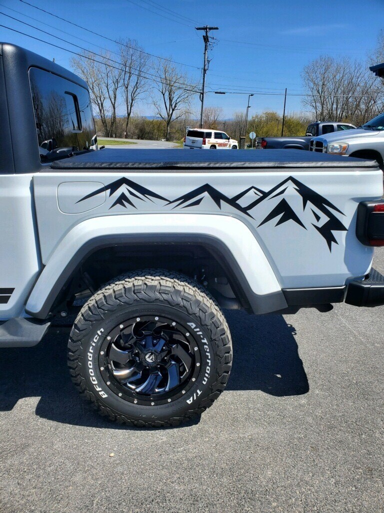 Jeep Wrangler JK JL Gladiator JT Large Mountain Range Vinyl Graphics