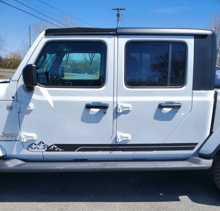 2020 - Up Jeep Gladiator JT Rocker Stripe Vinyl Graphics