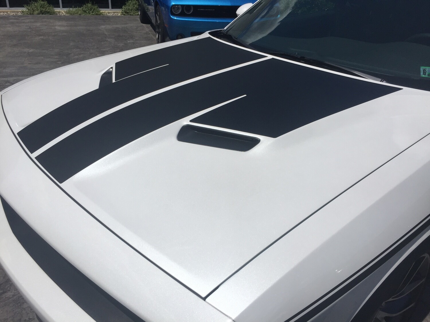 2015 - Up Dodge Challenger SXT / RT / GT AWD Split Hood Decal Kit