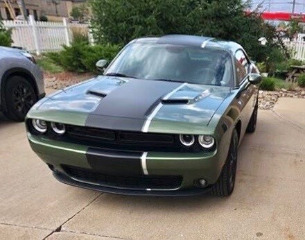 2015 - Up Challenger SRT Hellcat RT Scat Pack GT Stars and Stripes Style Stripe Kit
