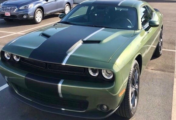2015 - Up Challenger SRT Hellcat RT Scat Pack GT Stars and Stripes Style Stripe Kit