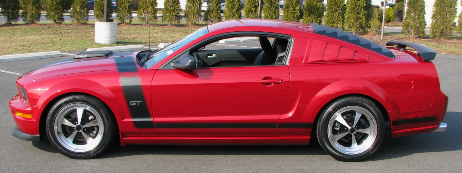 2005 - 2009 Mustang Boss Style Hood/Side Stripe Kit