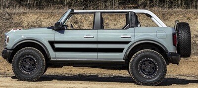 2021-up Ford Bronco Retro Explorer Style Side/Hood Graphics Kit