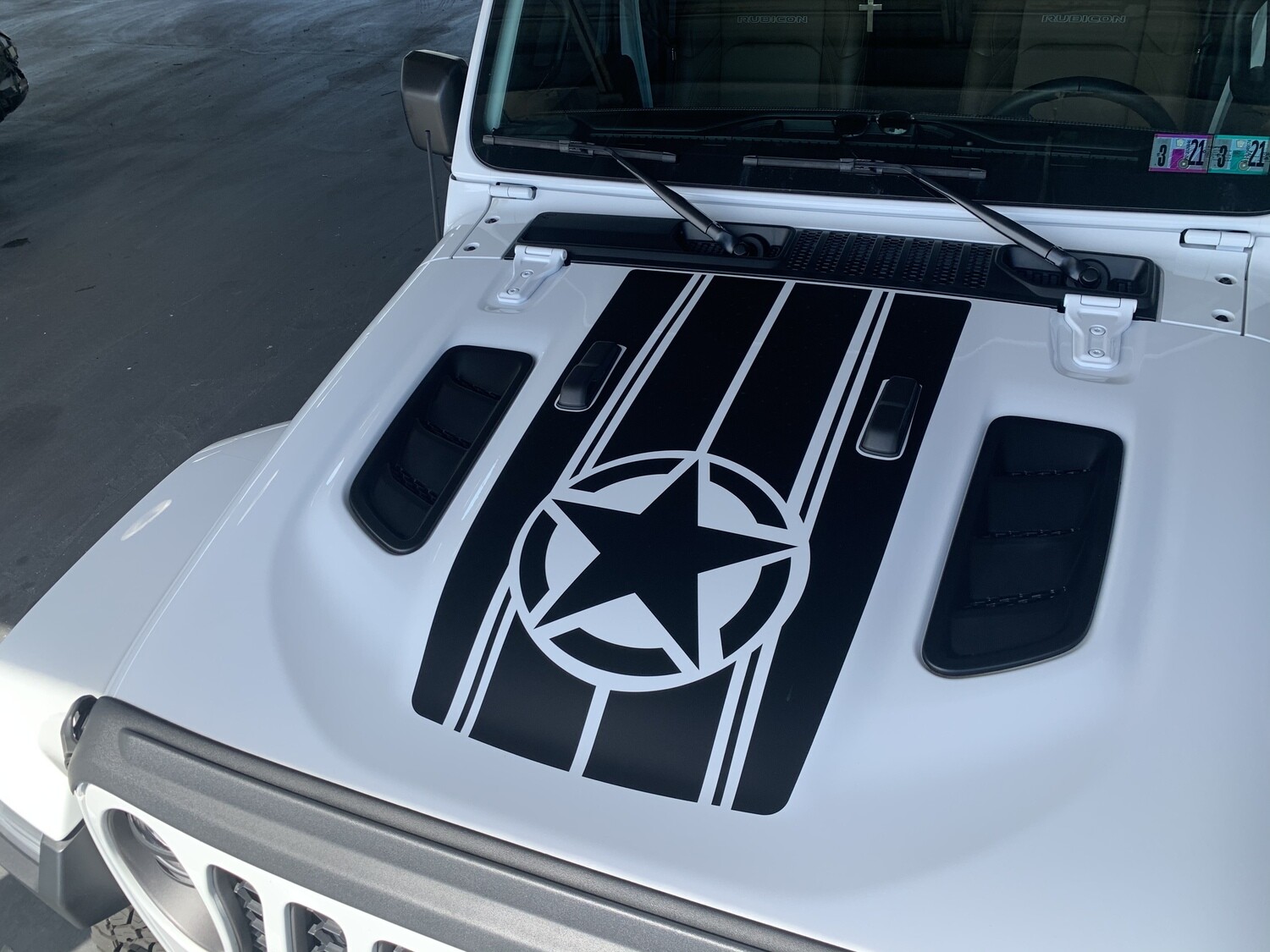 Jeep Gladiator JT Wrangler JL JLU Rubicon Hood Graphics