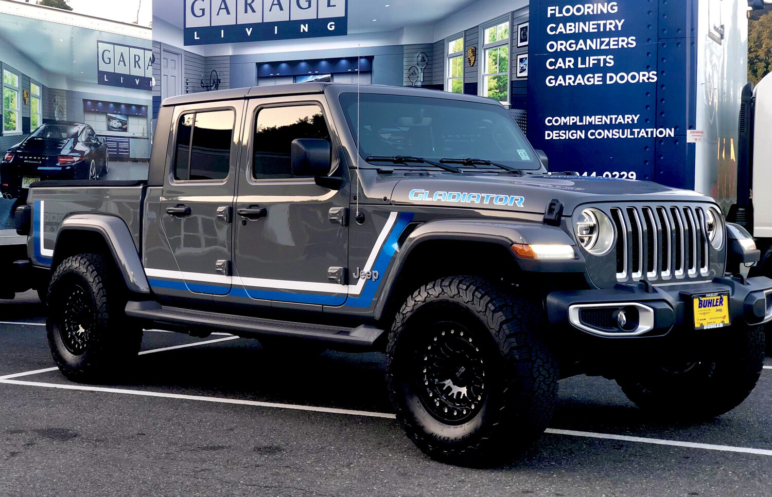 2020 & Up Jeep Gladiator Retro Scrambler Style #1 Side Stripes