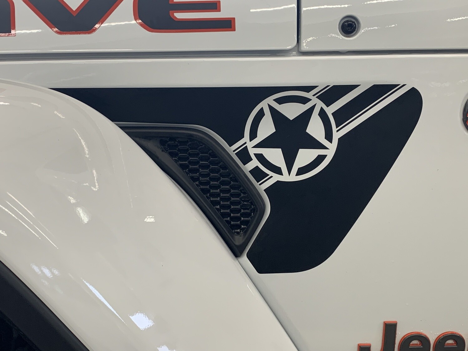 2018 - up Jeep Gladiator JT Wrangler JL JLU Gravity Style Fender Vent Blackout Vinyl Graphics