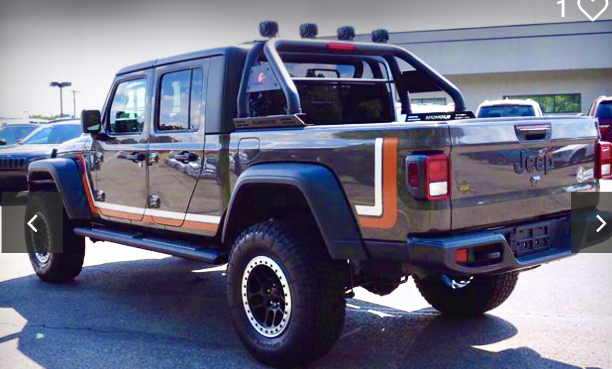 2020 & Up Jeep Gladiator Retro Scrambler Style #1 Side Stripes