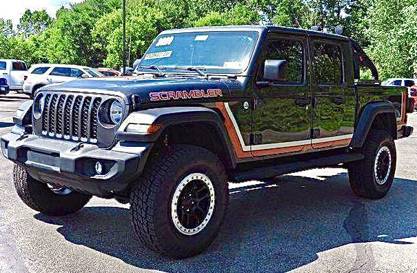 2020 & Up Jeep Gladiator Retro Scrambler Style #1 Side Stripes
