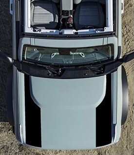 2021-up Ford Bronco Outer Hood Blackout Graphics Kit