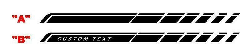 2021-up Ford Bronco Rocker Stripe Side Graphics Kit #3