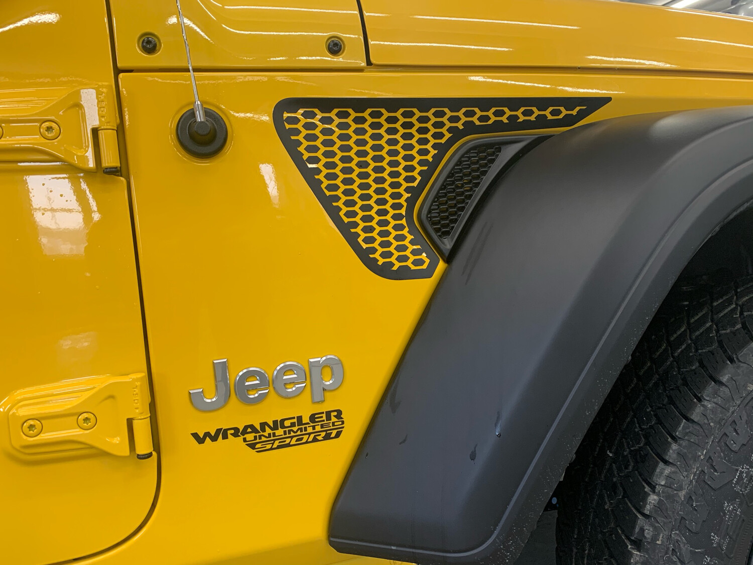 2018 - up Jeep Gladiator JT Wrangler JL JLU Gravity Style Fender Vent Blackout Vinyl Graphics