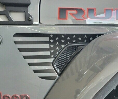 2018 - up Jeep Gladiator JT Wrangler JL JLU Gravity Style Fender Vent Blackout Vinyl Graphics