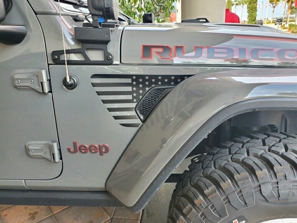 Wrangler Jeep JL JLU Gladiator Fender Vent Blackout Graphics Wrangler Jeep JL JLU Gladiator Fender Vent Blackout Graphics