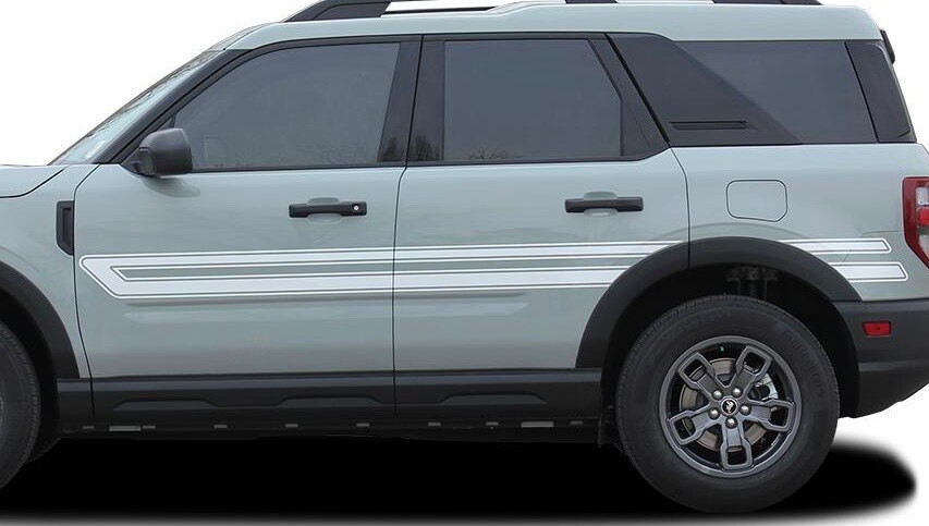 2021-up Bronco Sport "Revive" Explorer Retro Hood and Side Decal Graphics Combo