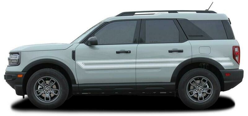 2021-up Bronco Sport "Revive" Explorer Retro Hood and Side Decal Graphics Combo
