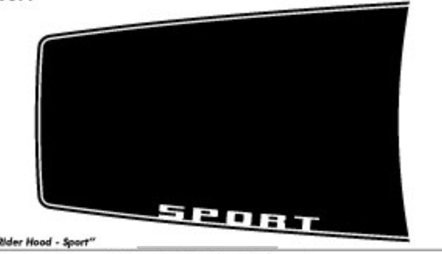 2021-up Bronco Sport Hood Blackout Decal Graphics