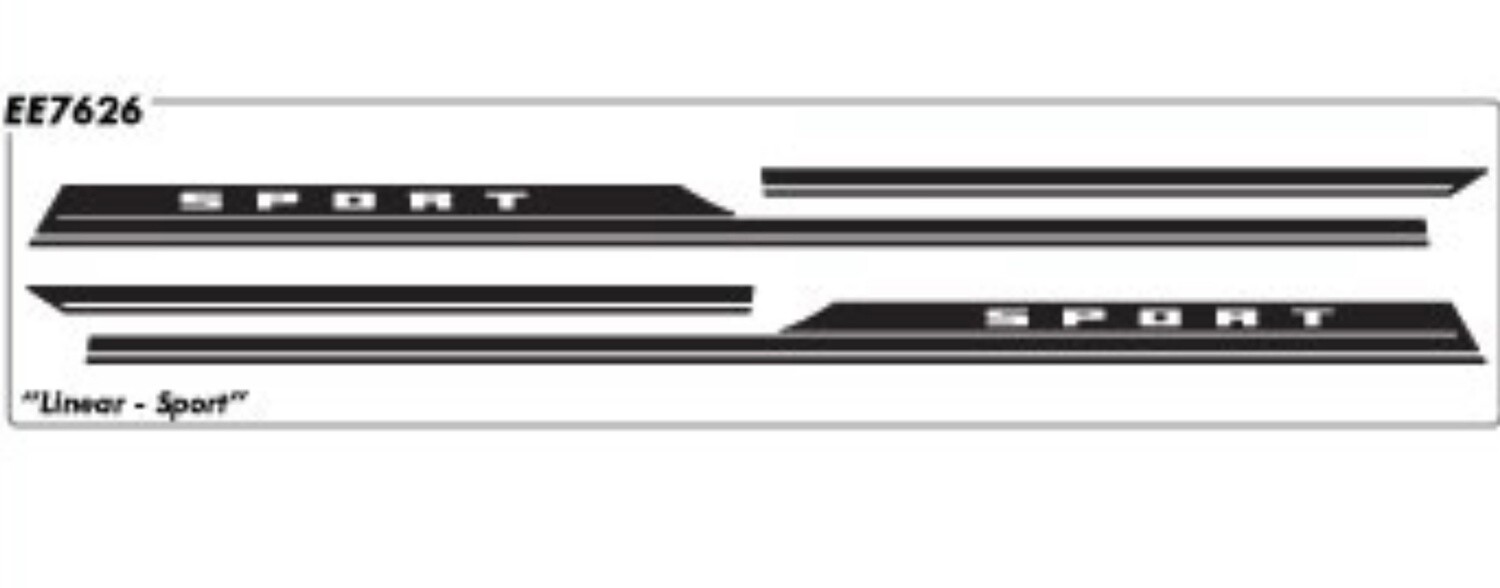 2021-up Bronco Sport "Linear" Side Decal Graphics
