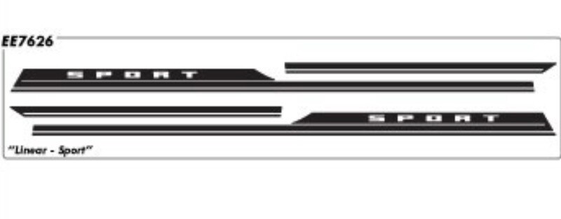 2021-up Bronco Sport "Linear" Side Decal Graphics