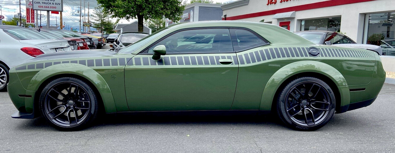 2008 - Up Dodge Challenger Gen 2 AAR Style Full Upper Strobe Stripes