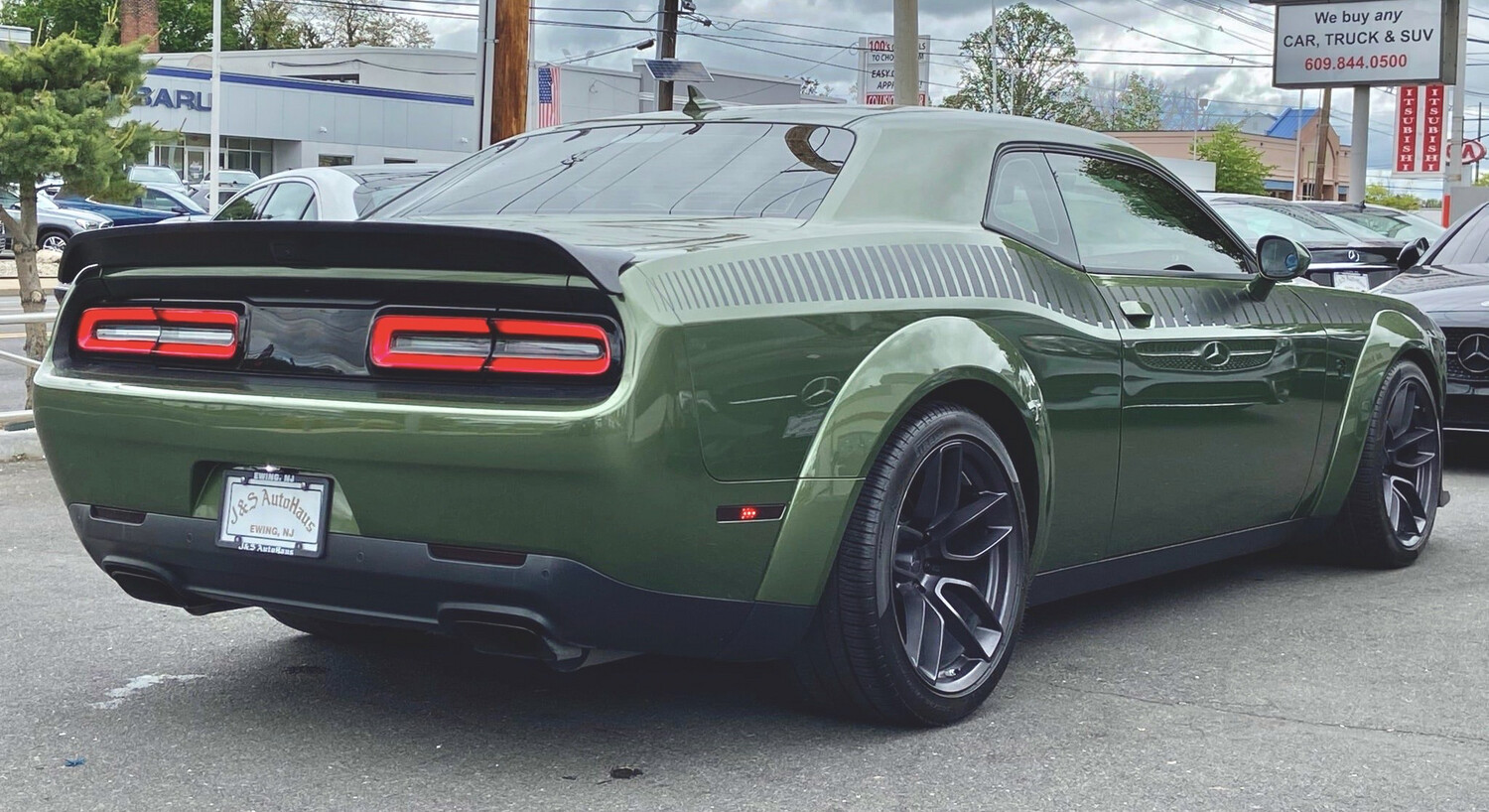 2008 - Up Dodge Challenger Gen 2 AAR Style Full Upper Strobe Stripes
