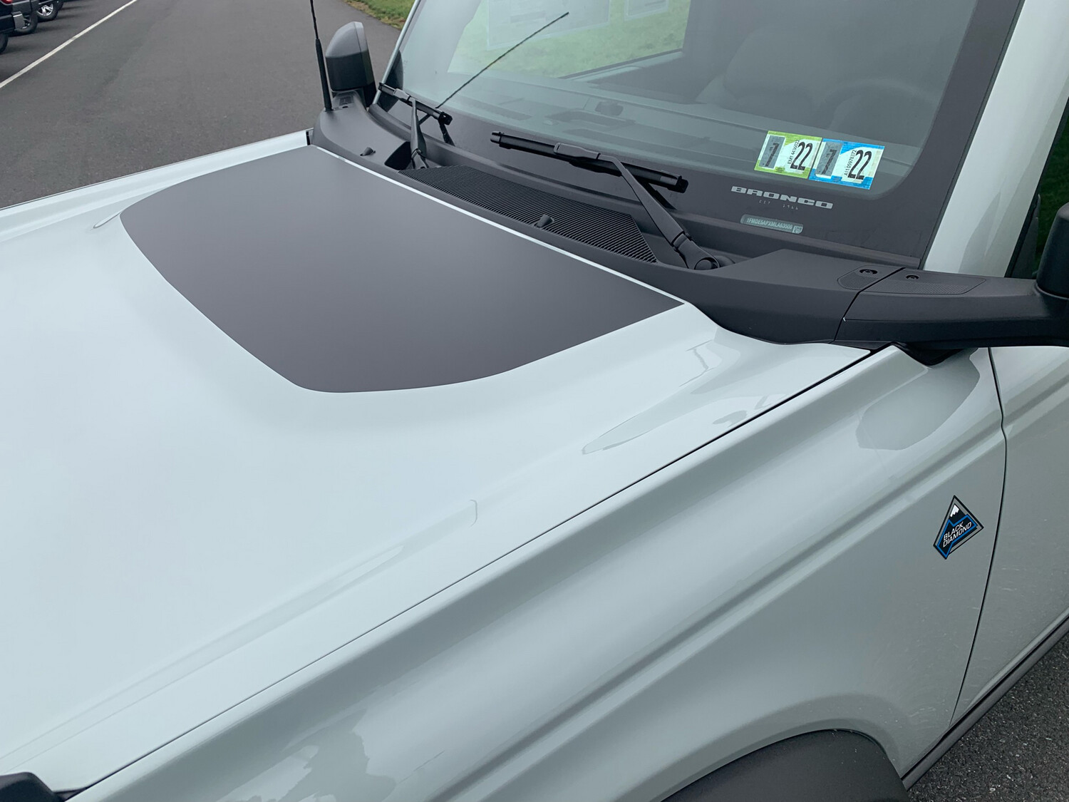 2021-up Ford Bronco Hood Bump Vinyl Graphics Kit