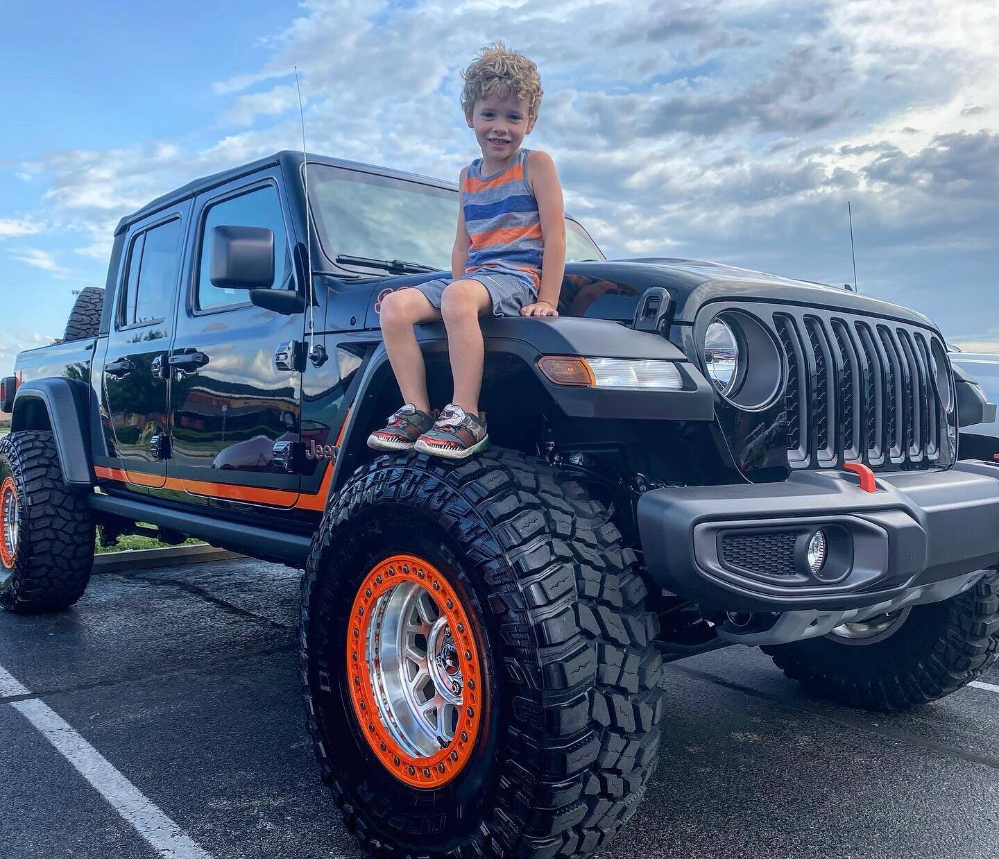 2020 & Up Jeep Gladiator Retro Scrambler Style #1 Side Stripes