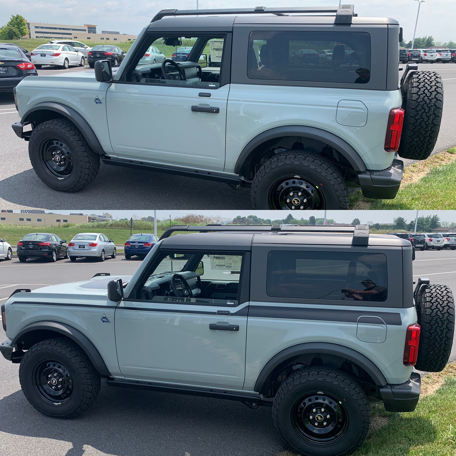 2021-up Ford Bronco Full Length Upper Side Stripe Kit