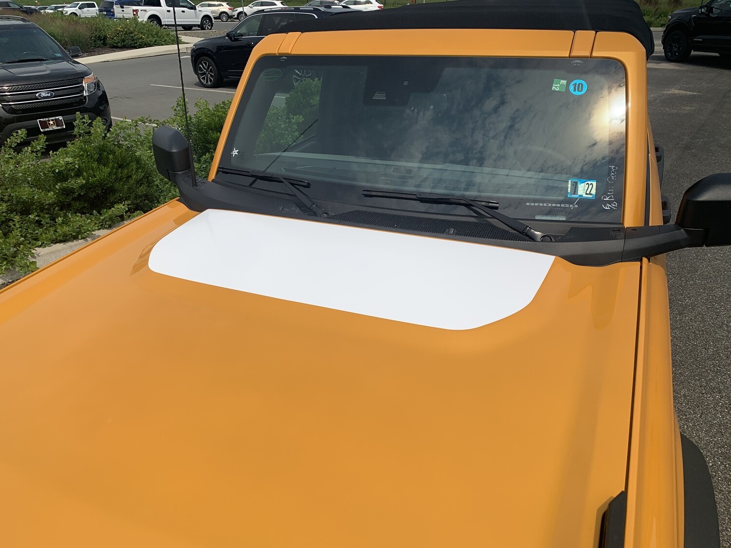 2021-up Ford Bronco Hood Bump Vinyl Graphics Kit
