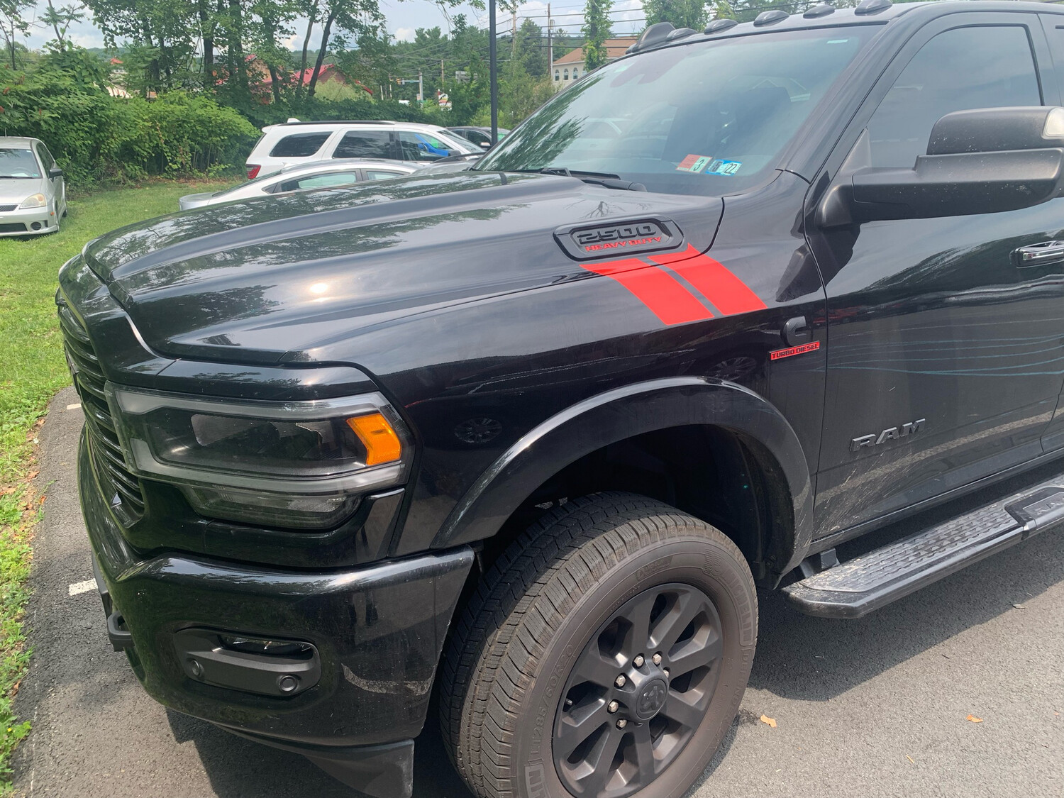 2019 - Up Dodge Ram 1500/2500HD/3500HD Hood to Fender Hash Stripes