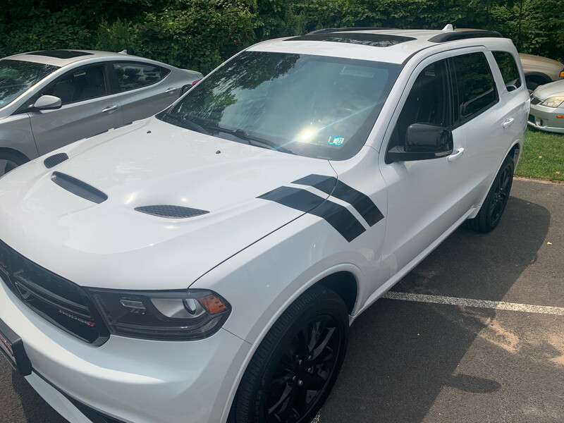2011 - Up Dodge Durango Hood to Fender Hash Stripes