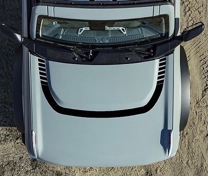 2021-up Ford Bronco Retro Explorer #1 Style Hood Bump Surround Vinyl Graphics Kit