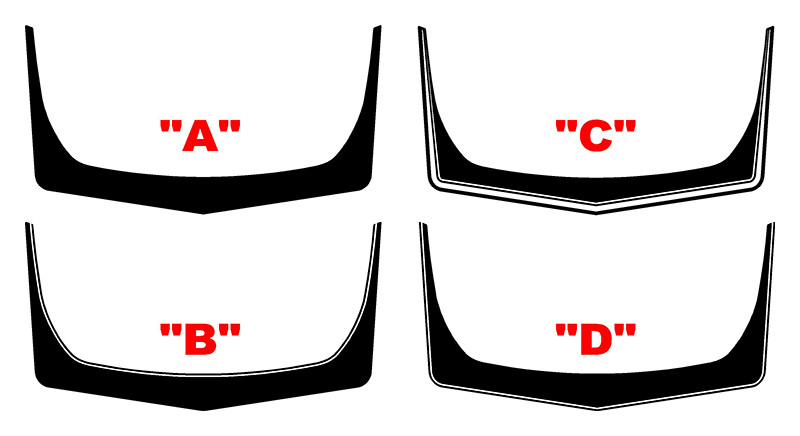 2021-up Ford Bronco Retro Explorer #2 Style Hood Bump Surround Vinyl Graphics Kit