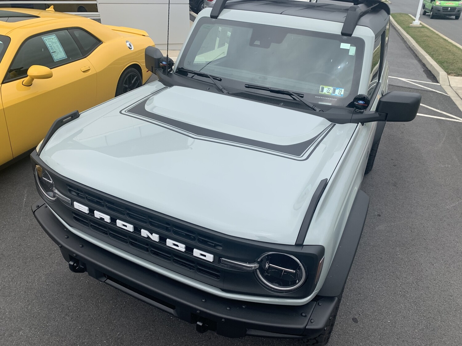 2021-up Ford Bronco Retro Explorer #2 Style Hood Bump Surround Vinyl Graphics Kit