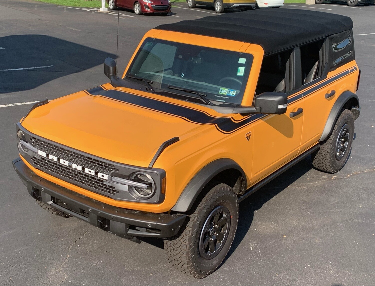 2021-up Ford Bronco Retro Special Decor Style Side/Hood Graphics Kit (Above Body Line)