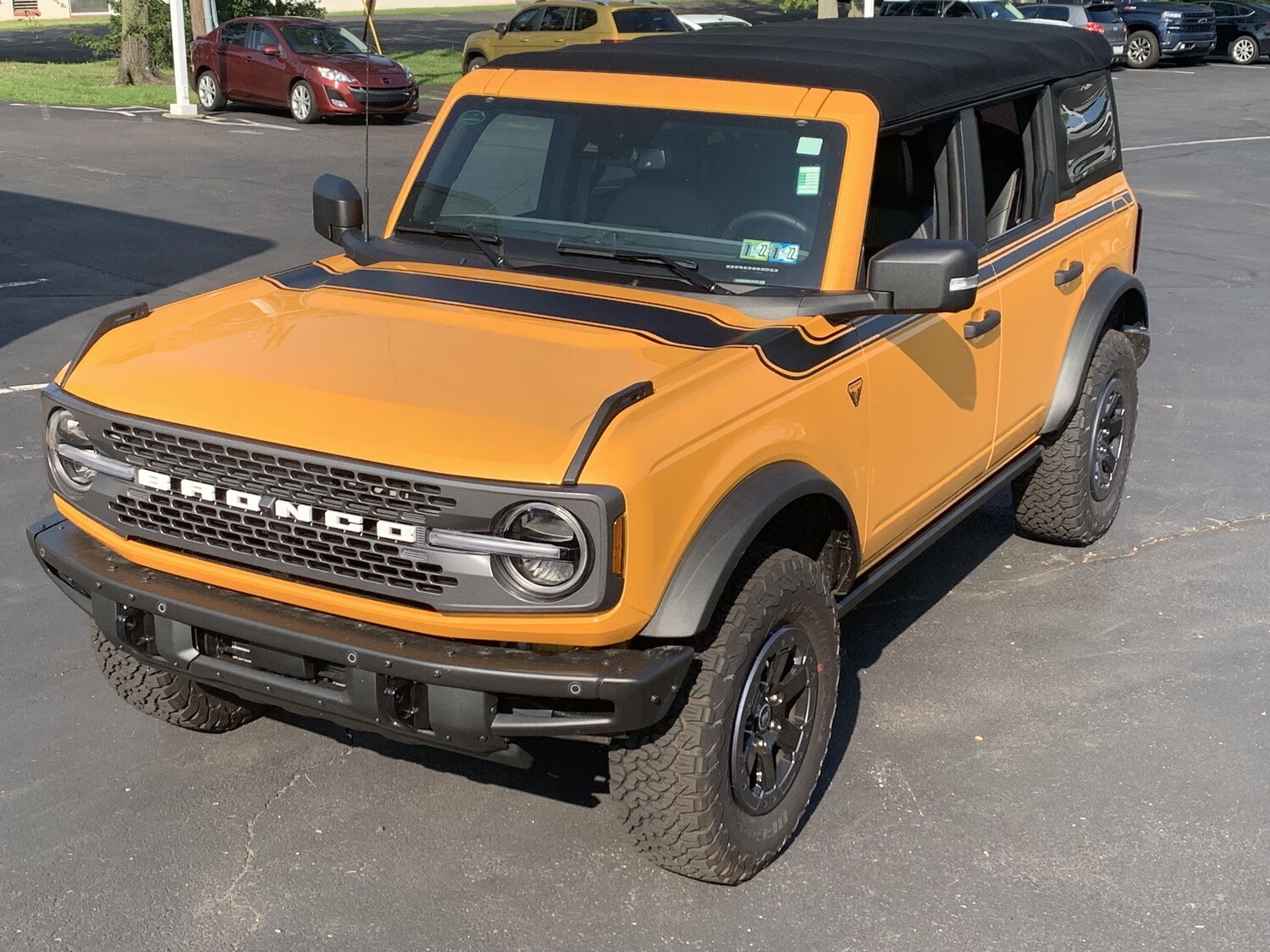 2021-up Ford Bronco Retro Special Decor Style Side/Hood Graphics Kit (Above Body Line)