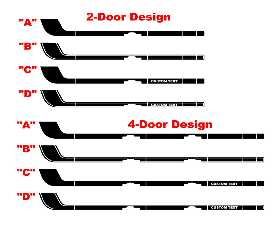 2021-up Ford Bronco Retro Special Decor Style Side/Hood Graphics Kit (Below Body Line)