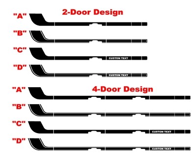 2021-up Ford Bronco Retro Special Decor Style Side/Hood Graphics Kit (Below Body Line)