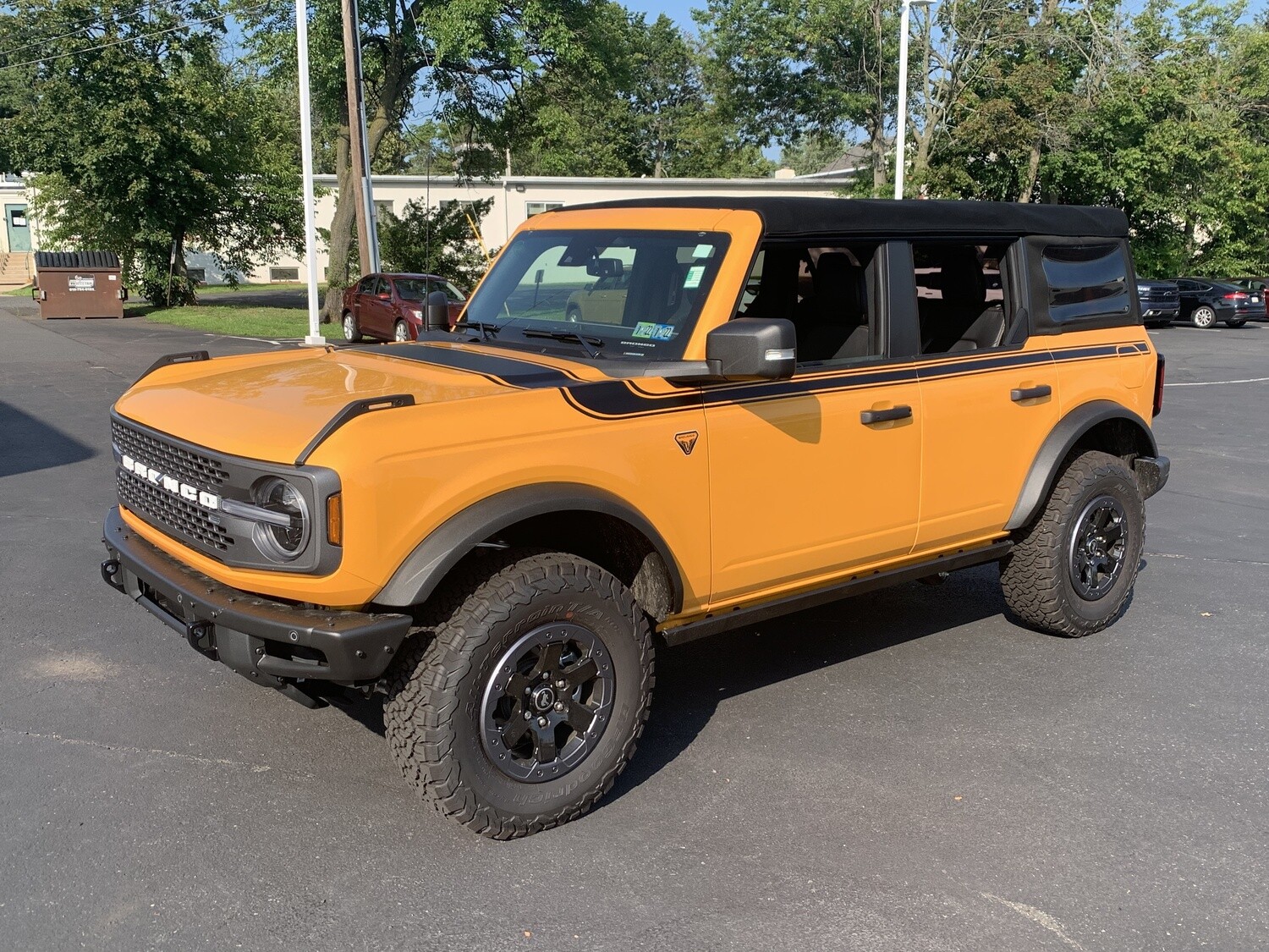 2021-up Ford Bronco Retro Special Decor Style Side/Hood Graphics Kit (Above Body Line)