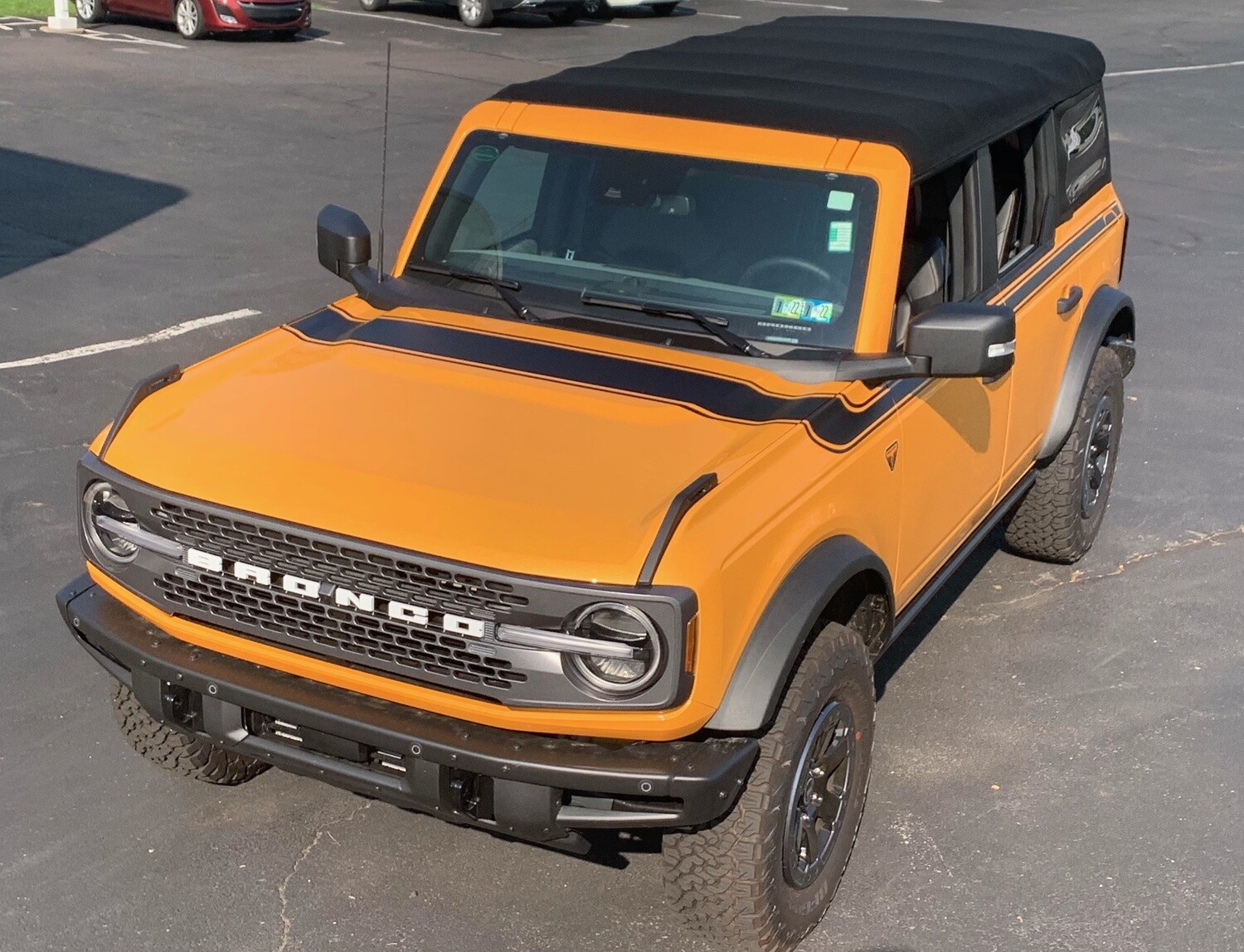 2021-up Ford Bronco Retro Special Decor Style Side/Hood Graphics Kit (Above Body Line)