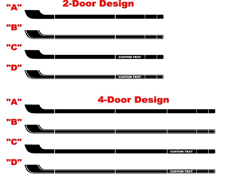 2021-up Ford Bronco Retro Special Decor Style Side/Hood Graphics Kit (Above Body Line)